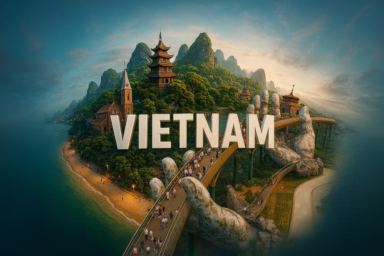 تورویتنام(4شب دانانگ+3شب هانوی+1شب خلیج هالونگ)